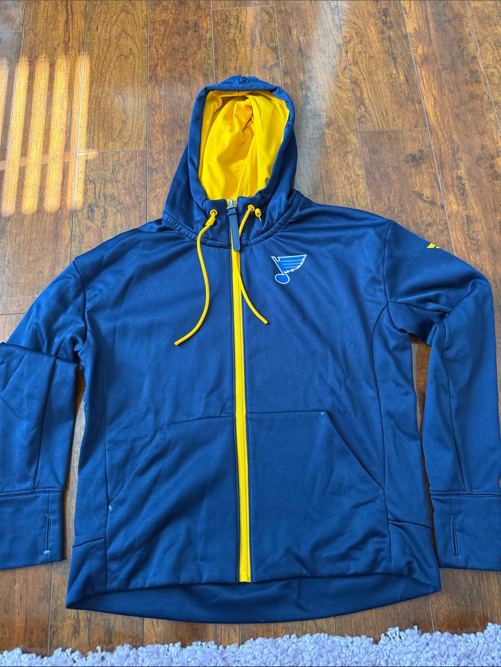 Fanatics St. Louis Blues Navy & Yellow Hockey Hoodie